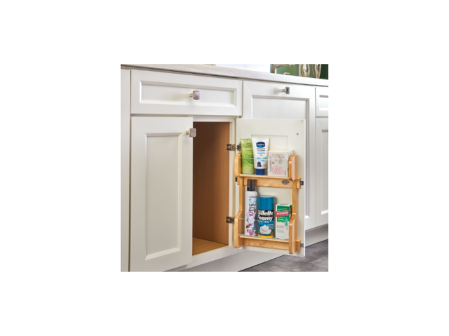 Vanity Cabinet Door Mount Storage Rack 12"