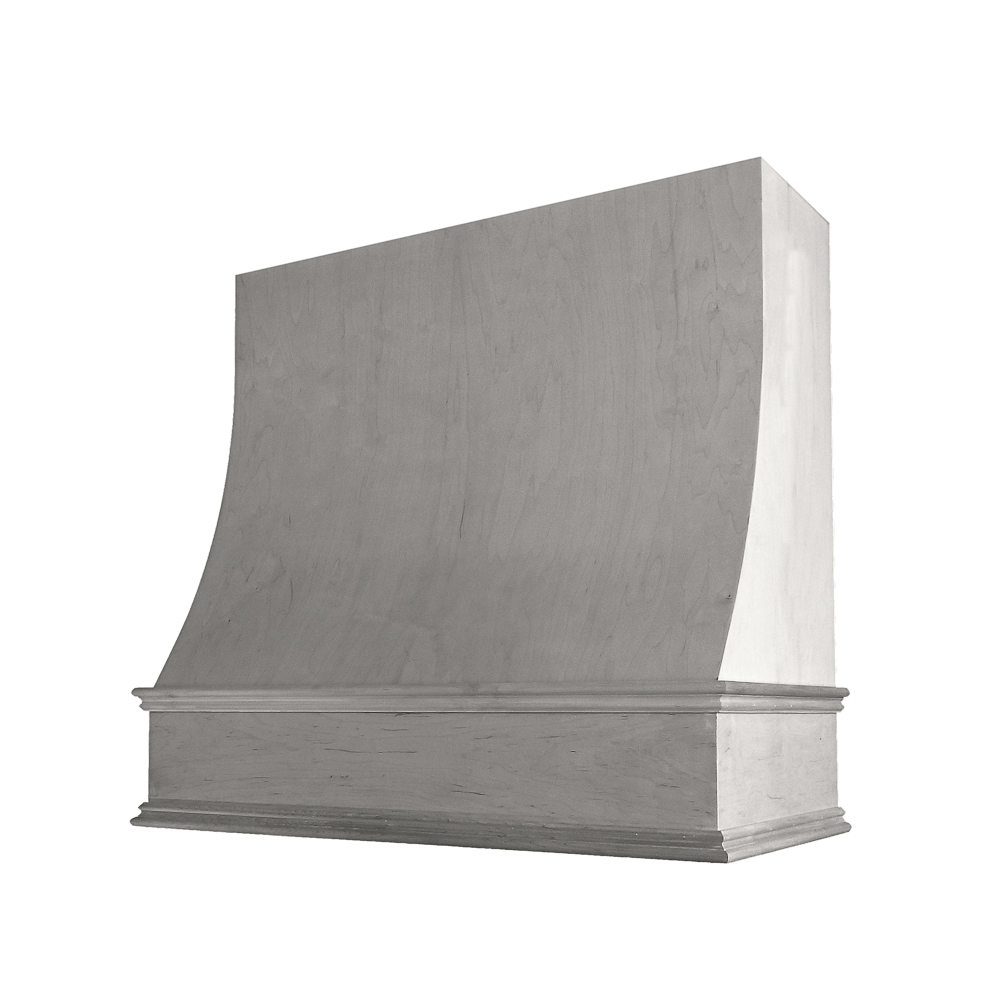 Charlotte Sloped Classic Moulding Smooth Wood Hood 30Wx36H
