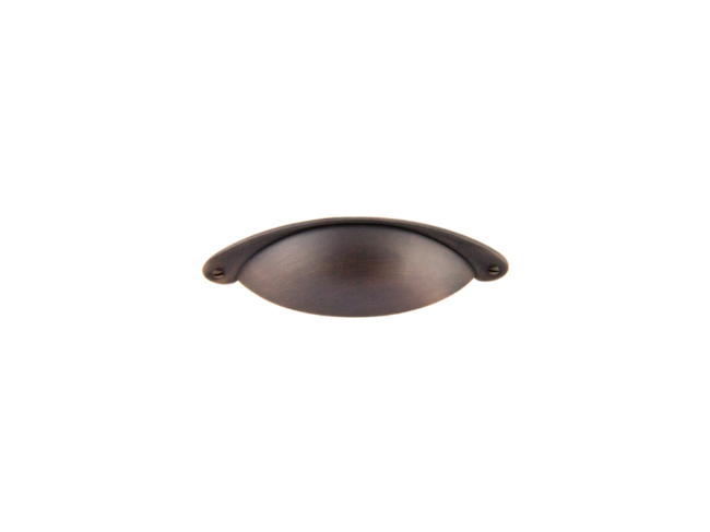 OIL RUBBED BRONZE Traditional Cup Pull Overall Length: 5" Center to Center: 3"