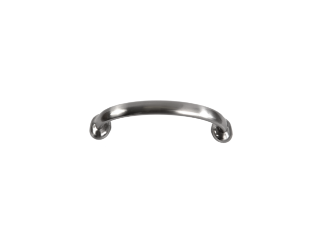 SATIN NICKEL    Transitional Curved Pull    Overall Length: 4-1/4"    Center to Center: 96mm
