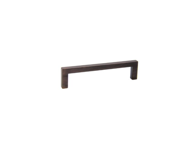 OIL RUBBED BRONZE Modern Square Pull Overall Length: 8" Center to Center: 192mm