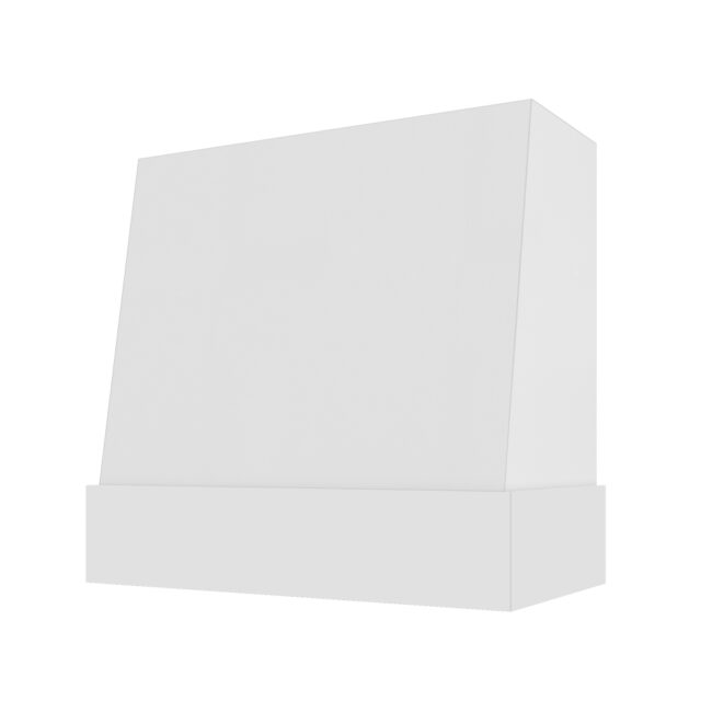 Wilmington Angled Matching Maple Band Smooth Wood Hood 30Wx36H